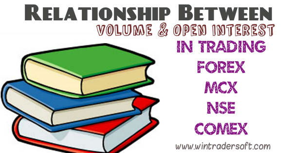 relationship between volume and open interest in trading forex, mcx, nse, comex markets