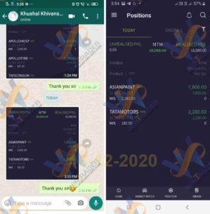 Profit Got Today (17-12-2020) Rs : 10080.00 From NSE Future Trading